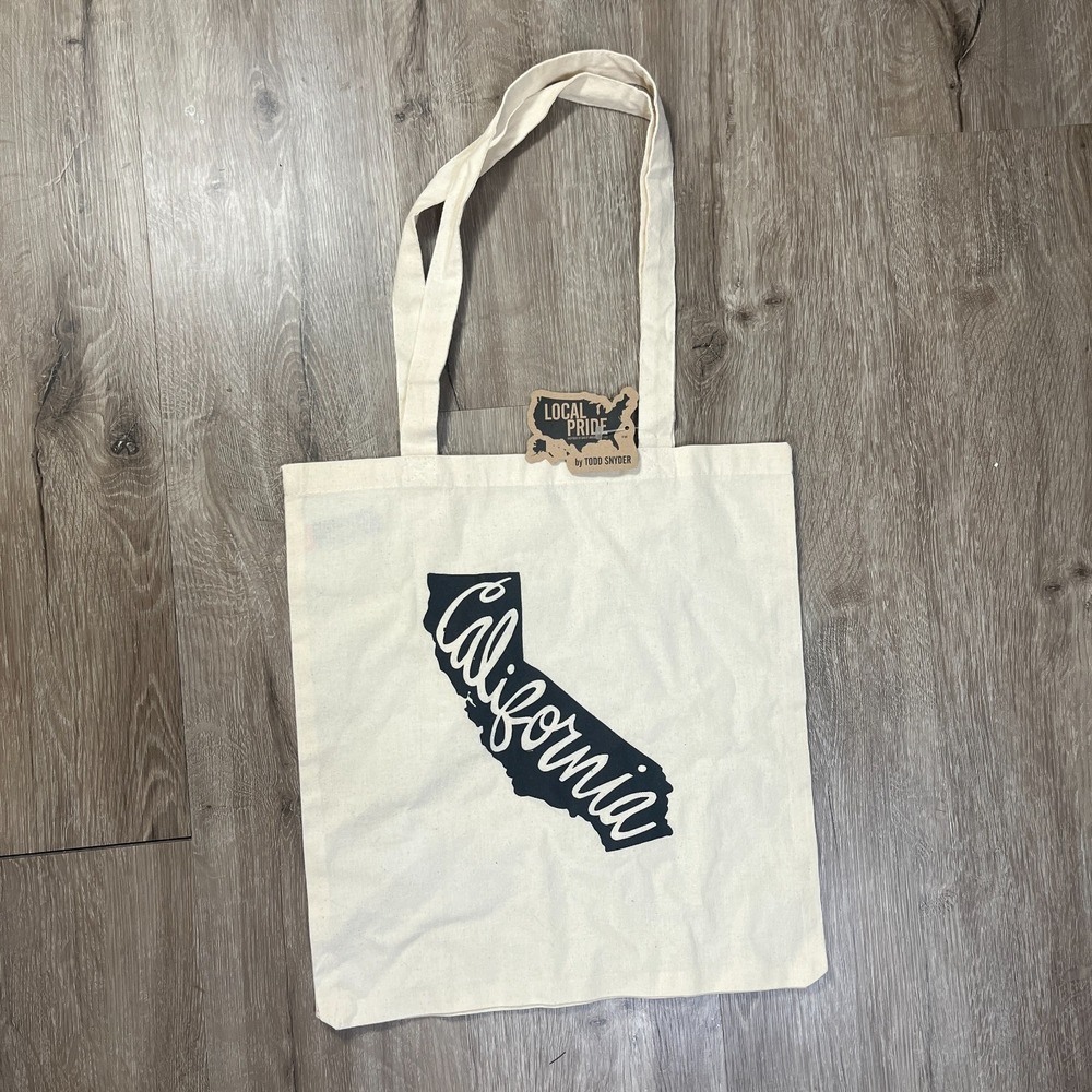 NWT Todd Snyder California Local Pride Tote Canvas Bag Ivory Beige